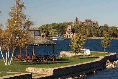 A view of Boldt Castle in the Thousand Islands
