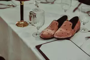 Luka Sabbat wearing Duke + Dexter x Playboy loafers