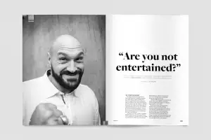 Tyson Fury in Square Mile magazine