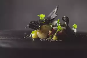 Holstein Friesian barbecued celeriac mustard and shallot
