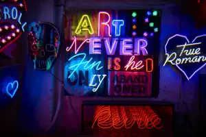 Gods Own Junkyard neon signs