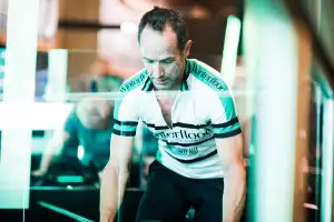 Man cycling in PWR Hour