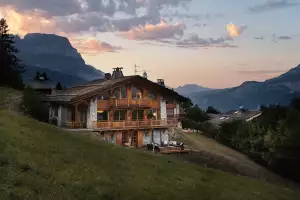 Chalet in the French Alps. Chalet in the French Alps.