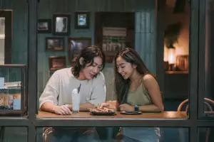 A couple on a date