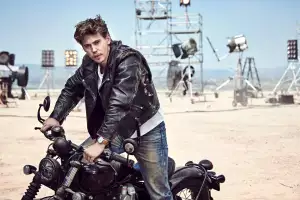 Austin Butler wearing Breitling Top Time