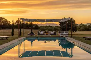 Poolside in Tuscany