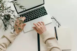 Person at a computer
