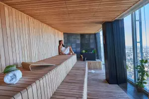 Shangri-La Sky Pool and sauna