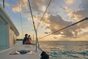 Enjoy a private catamaran trip