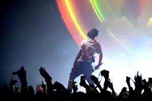 Travis Scott performs at Spectrum Center in Charlotte, N.C