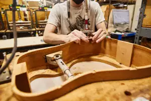 Gibson Custom Made to Measure Acoustic guitar being made