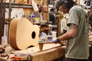 Gibson Custom Made to Measure Acoustic guitar being made