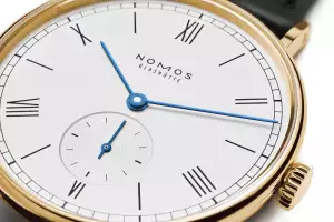 Nomos Glashuette Ludwig Gold 35mm dress watch