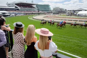 Spectators at the Melbourne Cup