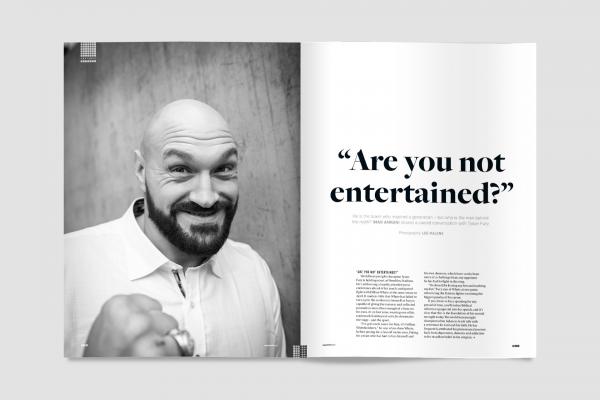Tyson Fury in Square Mile magazine