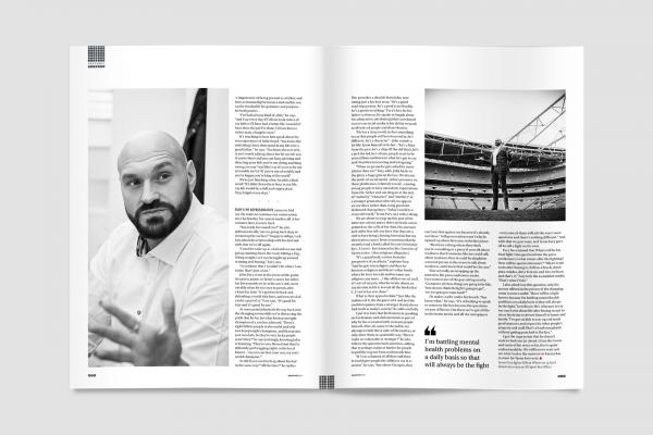 Tyson Fury in Square Mile magazine