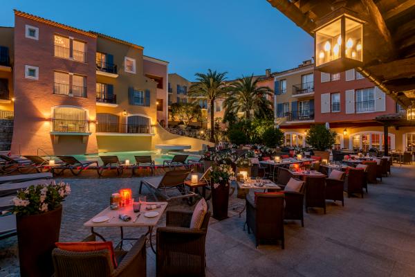 B restaurant by the pool at Hotel Byblos B restaurant by the pool at Hotel Byblos
