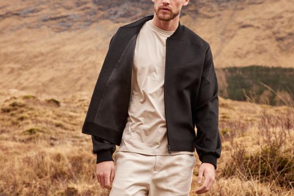 Norton Motorcycles cashmere bomber jacket