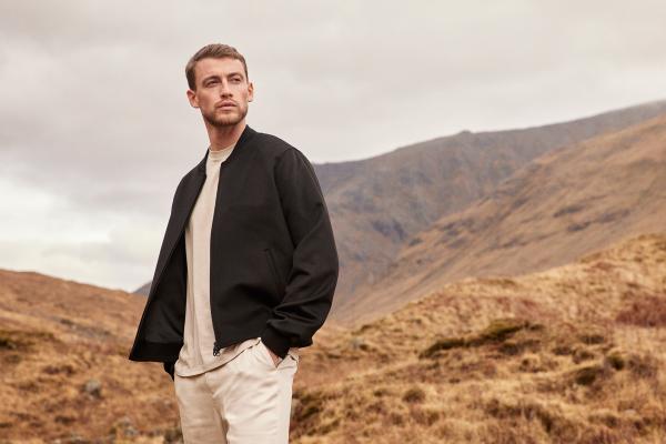 Norton Motorcycles cashmere bomber jacket