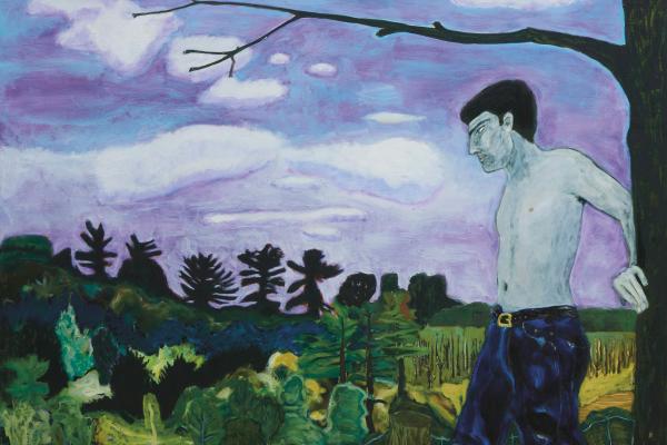 PAINTING: ‘At the Edge of Town’ by Peter Doig (1986-88), oil on canvas