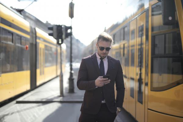 Man on mobile phone