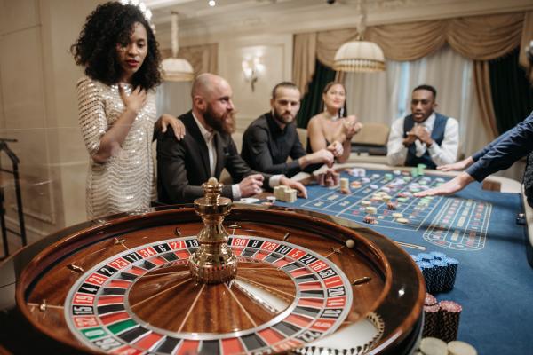 People playing roulette