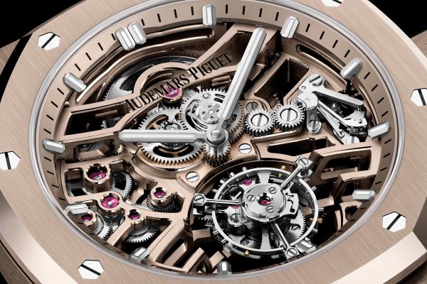Audemars Piguet Royal Oak Selfwinding Flying Tourbillon Openworked in Sand Gold
