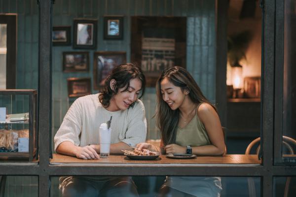 A couple on a date