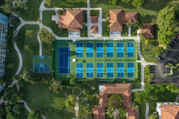 Pickleball courts at Sandals resort Pickleball courts at Sandals resort