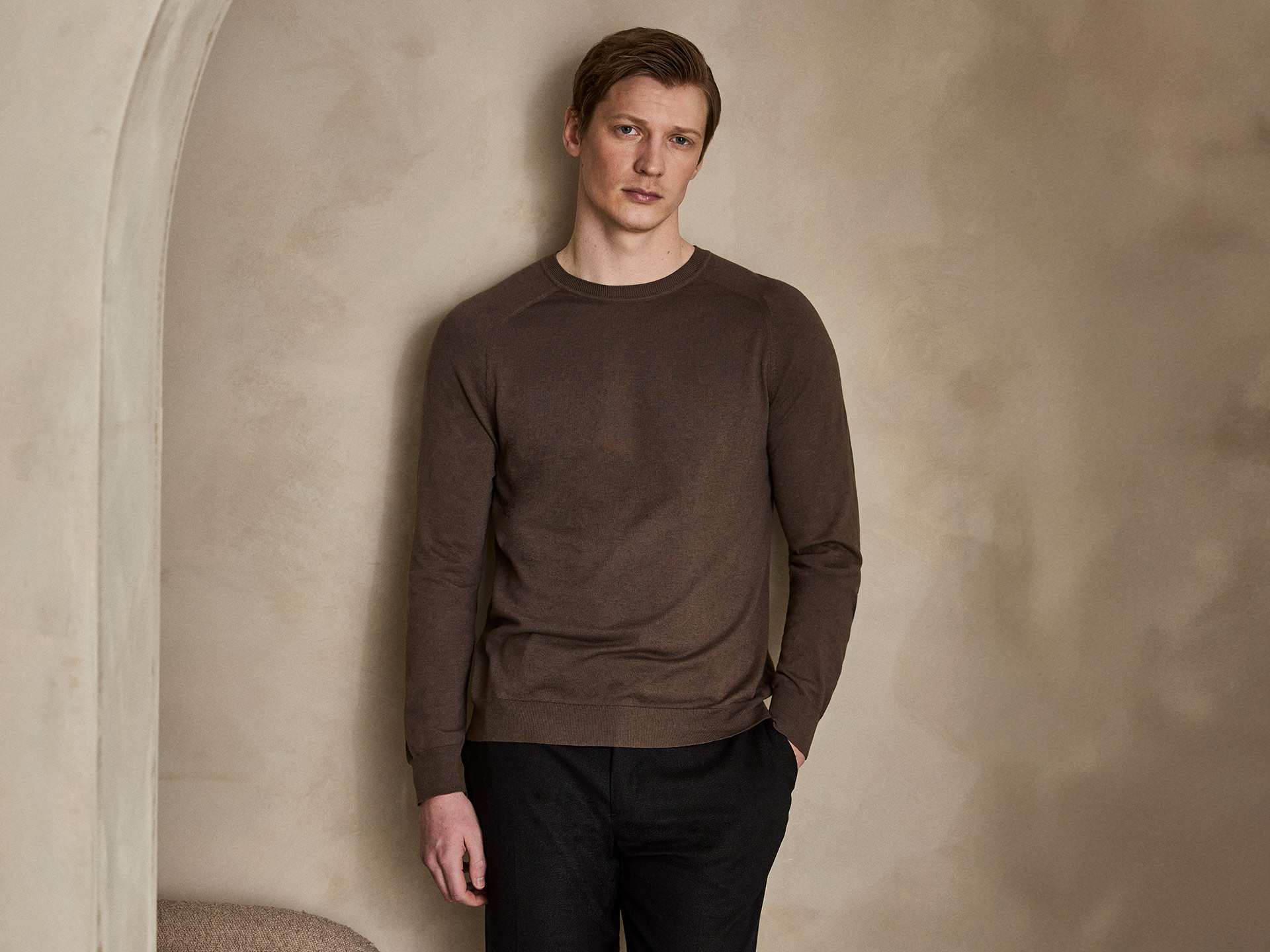 Sunspel dedicated three years to developing a knit that entwines super-rare Sea Island cotton with Mongolian cashmere.