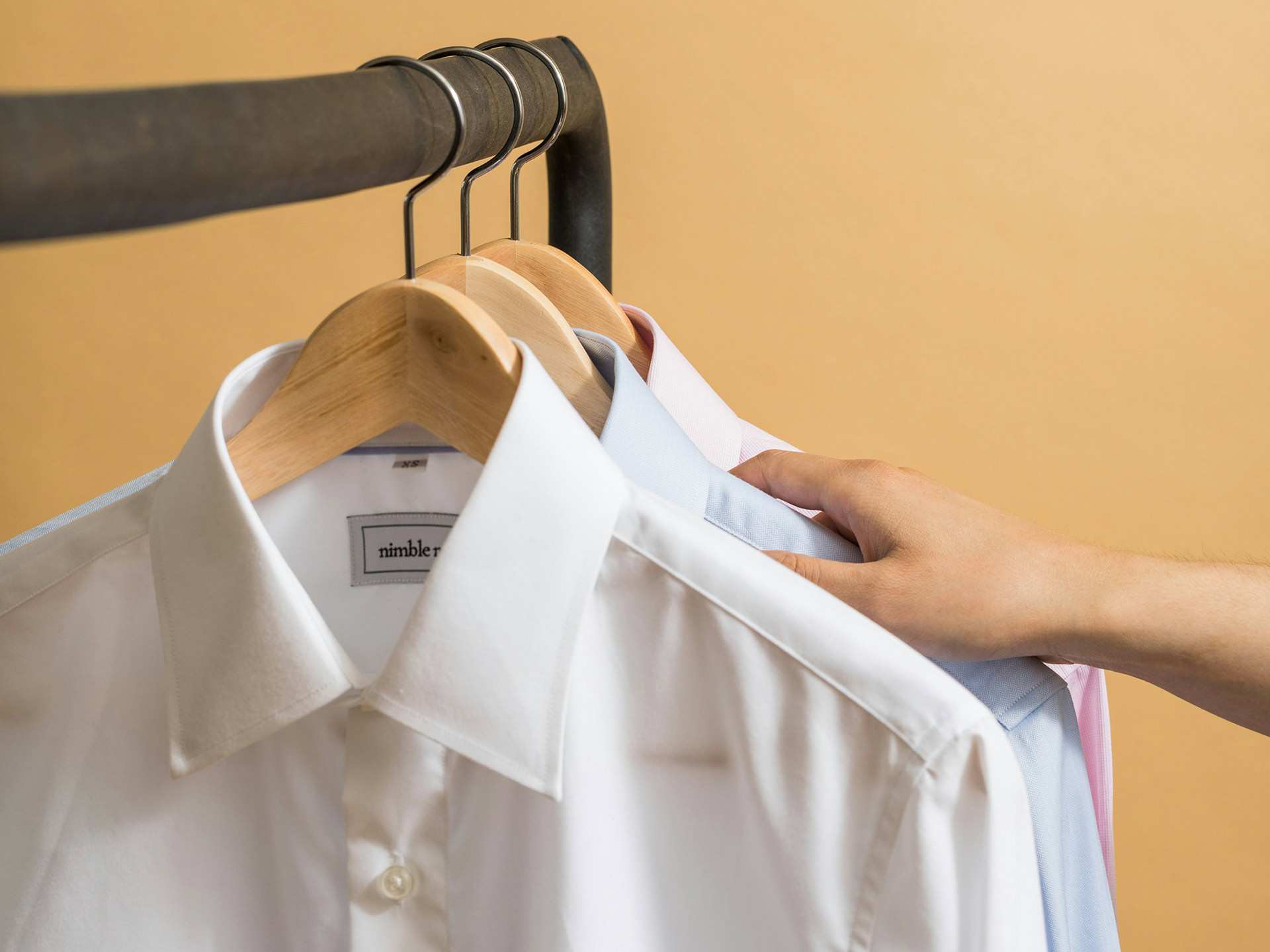 Shirts on a rack