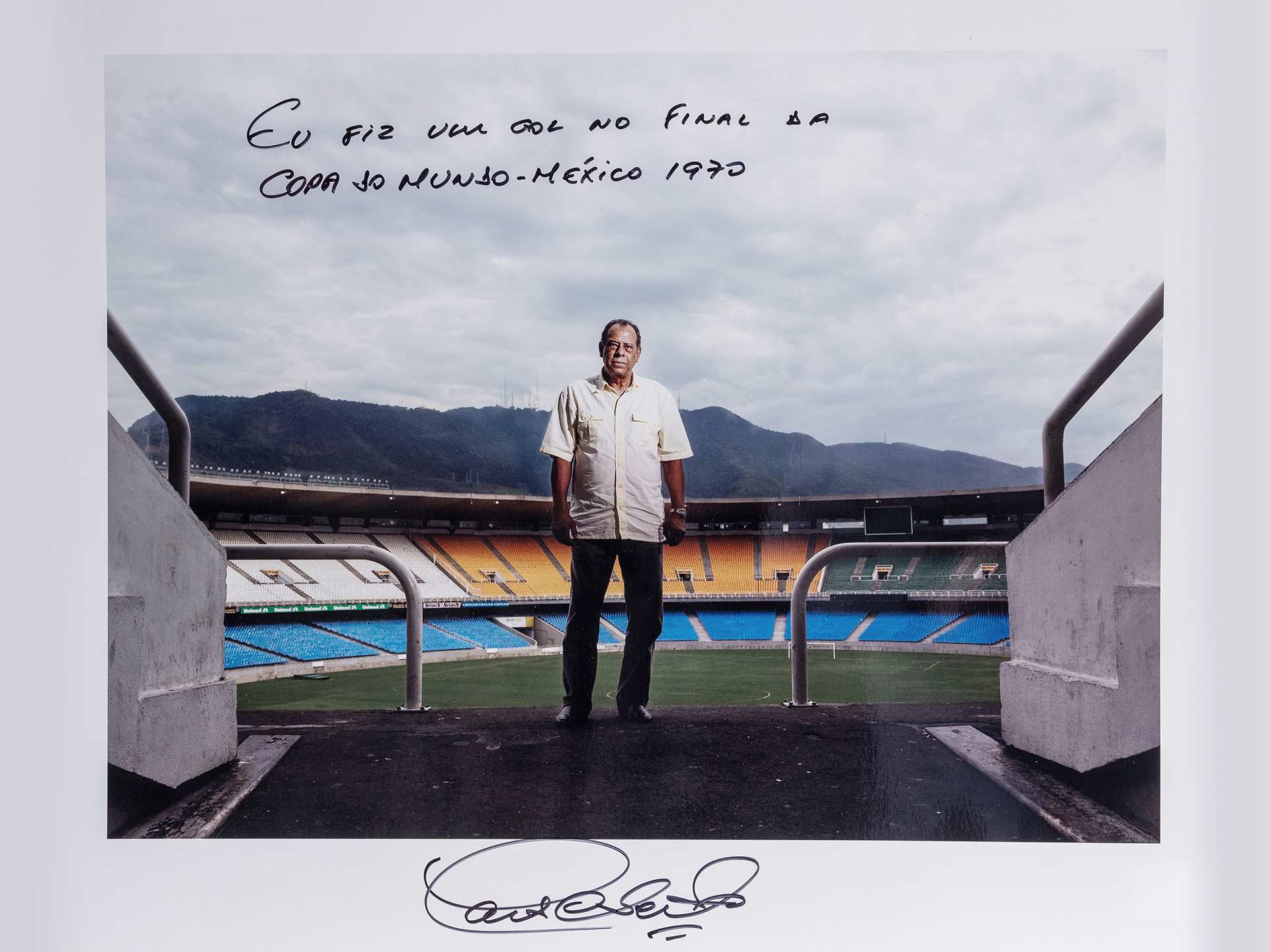A signed print by Brazil’s Carlos Alberto, who scored and captained his country to a 4-1 win over Italy in the 1970 World Cup™ Final