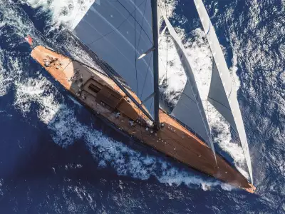 Rainbow J-Class sailing yacht