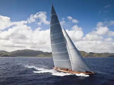 Rainbow J-Class sailing yacht