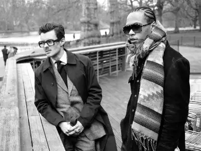 Models wearing Black Eyewear