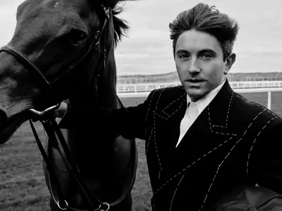 Daniel W Fletcher and a racehorse at Royal Ascot