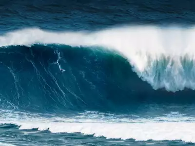 Nic von Rupp surfing big waves