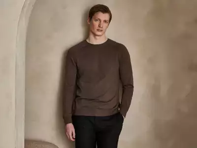 Sunspel dedicated three years to developing a knit that entwines super-rare Sea Island cotton with Mongolian cashmere.
