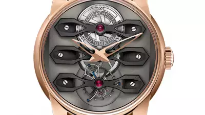 Girard-Perregaux Neo-Tourbillon with Three Bridges The Tourbillon with Three Bridges, a timepiece created nearly 150 years ago by Girard-Perregaux, has undergone what 'a quantum leap' in design and is rendered in pink gold.