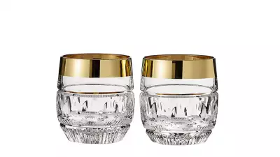WATERFORD CRYSTAL GLASSES, £125, <a href="http://www.selfridges.com/en/waterford-set-of-two-mixology-olson-dof-glasses_538-10010-40002666/" target="_blank">SELFRIDGES.COM</a>
