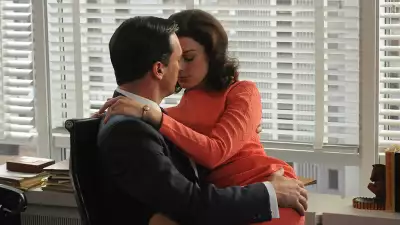 Megan Calvet and Don Draper