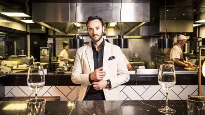 Jason Atherton chef and restauranteur in The Blind Pig bar