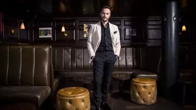 Jason Atherton chef and restauranteur in The Blind Pig bar