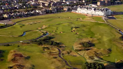 Carnoustie Golf Links 16th Hole &ndash; aerial view