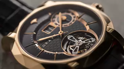 Best rose gold watches, Graff MasterGraff UltraSlim Dual Time Tourbillon