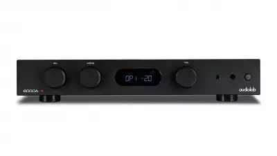 The Audiolab 6000A amplifier in black