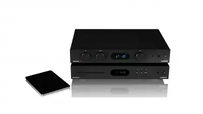 The Audiolab 6000A amplifier in black