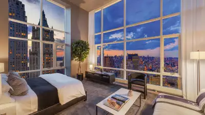 A bedroom at The Beekman Hotel and Residences