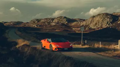 Lamborghini Huracan EVO Spyder on Scotland's North Coast 500 Photographed by Michael Shelford