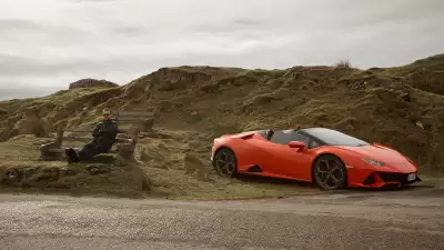 Lamborghini Huracan EVO Spyder on Scotland's North Coast 500 Photographed by Michael Shelford